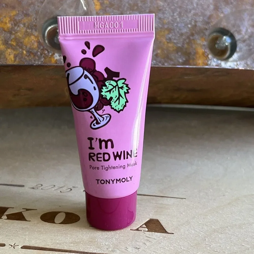 TONYMOLY I'm Red Wine Pore Tightening Mask Travel Size 15ml/0.5 fl oz NEW Sealed